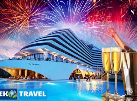 Prežite Silvester v luxuse a exotike. 8-dňový letecký pobyt v 5* hoteli Titanic s all inclusive a výletom do Pamukkale na Tureckej riviére.