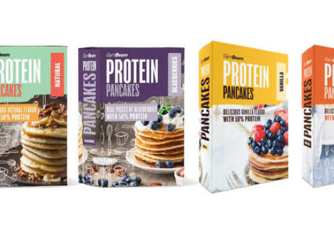 Zdravé potraviny plné proteínov z GymBeam – tyčinky, kaše, milkshaky a iné.