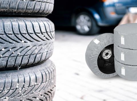 Sada 4 ochranných obalov na pneumatiky. Uložte vaše pneumatiky na zimný či letný spánok do priedušných ochranných obalov. 