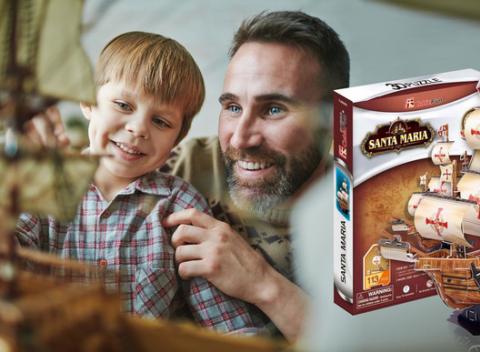 Trávte čas s vašiminajmilšími spolu s kreatívnym a vzdelávacím 3D Puzzle CubicFun so série najslávnejších architektov sveta. 