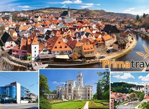 Spoznajte krásu Južných Čiech. Navštívite mesta České Budejovice, Krumlov a mestečko Telč. Doprava luxusným automusom.