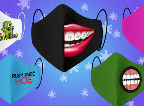 Originálne rúško s vlastnou potlačou alebo výberom z vyše 2 000 motívov (poštovné v cene).