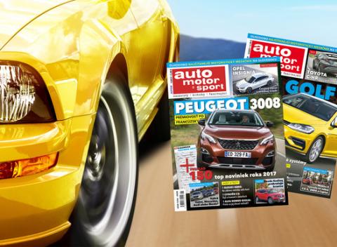 Nechajte sa vlákať do sveta motorov. Predplatné na 12 alebo 6 časopisov Auto motor a šport pre milovníkov automobilov. 