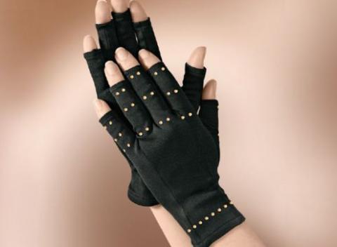 Rukavice proti zápalovému ochoreniu kĺbov. Prostredníctvom kompresie pomáhajú prietoku a obehu krvi do postihnutých kĺbov.