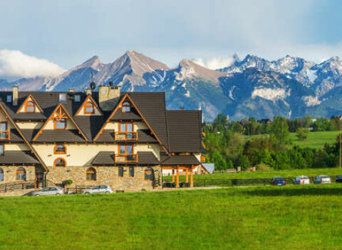 Poľské Tatry z penziónu Silverton*** blízko kúpeľov Terma Bania.