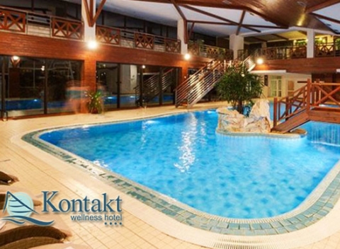 Našli sme raj priamo v Kontakt Wellness Hoteli****. 3-hodiny vo wellness a luxusná 4-chodová večera pre 2 osoby pod štítmi Vysokých Tatier.