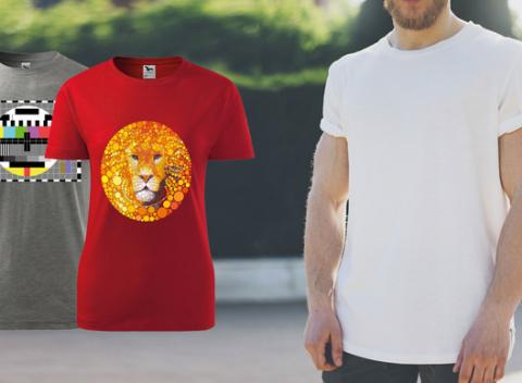 Pánske či dámske tričko Adler Basic s vlastnou potlačou. Potešte seba či blízkych, zahrajte sa na návrhára a vytvorte si originálne tričko.