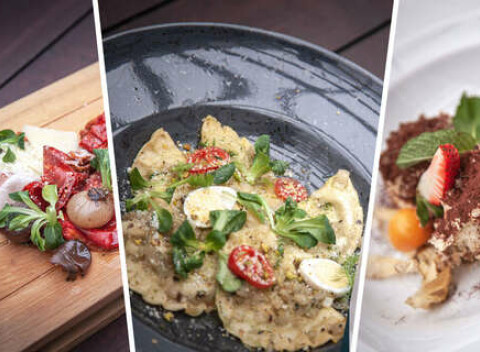 Obľúbené 3-chodové menu pre dvoch z Au Café s donáškou alebo na vyzdvihnutie so sebou take away.