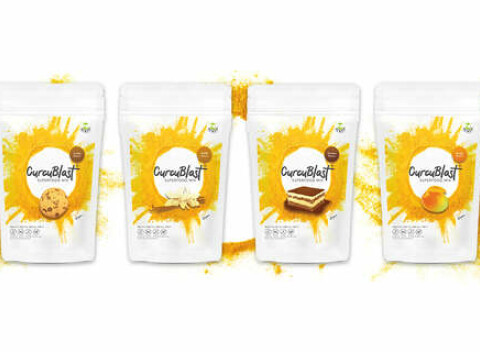 Chutné vegánske koktaily CurcuBlast s kurkumou, bez pridaného cukru.