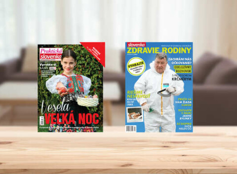 Ročné predplatné mesačníka Praktická Slovenka alebo Slovenka zdravie rodiny.