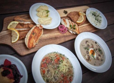 Obľúbené 3-chodové menu v reštaurácii Leberfinger s donáškou či na vyzdvihnutie so sebou take away.