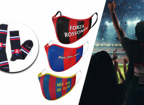 Unikátne štýlové ponožky vo farbách slovenskej reprezentácie či rúško podľa vášho obľúbeného klubu.