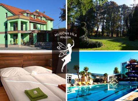 Skvelá dovolenka v Turčianskych Tepliciach! Komfortné ubytovanie v penzióne Mliečna Víla so vstupom do aquaparku.