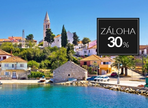 Dovolenka na čarovnom ostrove Ugljan v severnej Dalmácii v Chorvátsku. Pobyt s polpenziou v pohodlnom hoteli Ugljan pre nenáročných.