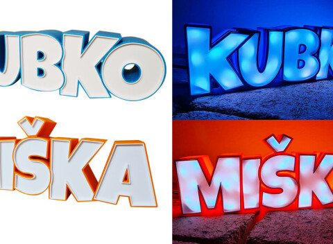 Novinka 3D meno - originálna vychytávka. 3D meno s menom vášho priateľa, priateľky z LED posvietením.