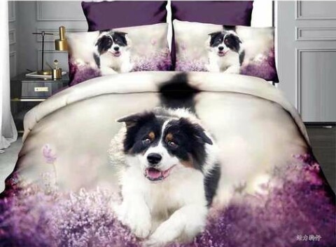 3D bavlnené obliečky so zvieracím motívom (4-dielna súprava).