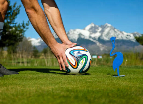 FootGolf - novinka na ihrisku Black Stork vo Vysokých Tatrách pre 1 až 4 ľudí.