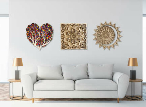 Drevená mandala – kúsok prírody, krásy a harmónie do vášho domova.