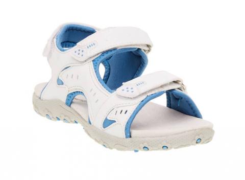 Detské sandále Weinbrenner v bielomodrom prevedení so špeciálne polstrovanou podšívkou.