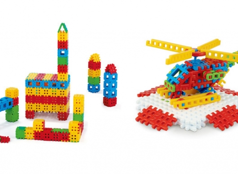 Detské konštrukčné stavebnice Wafle, kreatívne kocky vďaka ktorým si dieťa môže tvoriť waflový svet.