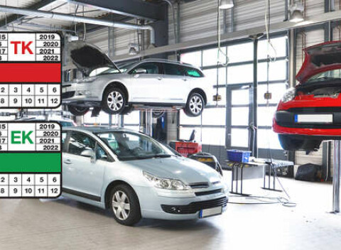 Technická a emisná kontrola osobného, nákladného vozidla alebo motocykla.