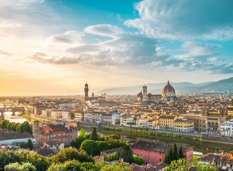 Toskánsko neďaleko Florencie: Mobilheim ideálny pre 3-6 osôb v Kempe Il Poggetto s vonkajšími bazénmi.