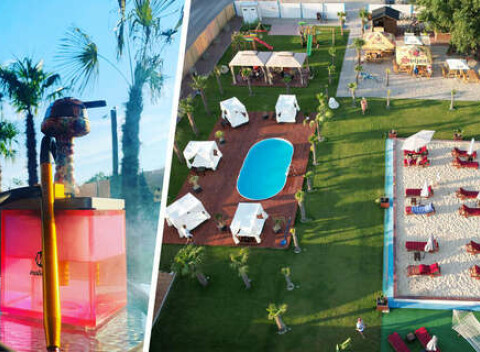 Novotovorená luxusná pláž Macao de Palm na Košariskách. Oddych pri vode zaručený!