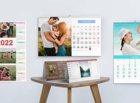 Stolové a nástenné fotokalendáre navrhnuté do 3 minút - ozdobí vašu domácnosť.