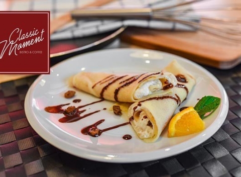 Pochutnajte si na sladkých alebo slaných palacinkách v Classic Moment na Obchodnej.