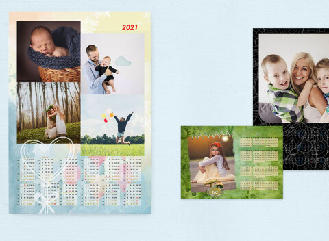 Nástenný kalendár na rok 2022 s fotografiami podľa vlastného výberu - formáty A4 alebo A3.
