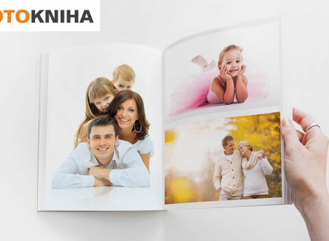 Fotokniha v tvrdých doskách s lesklým kriedovým papierom  - na výber 40, 60 či 80-stranový variant.