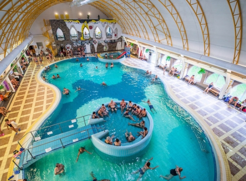 Celodenný vstup na termálne kúpalisko s toboganmi Thermal Corvinus a do Tarzánie vo Veľkom Mederi.