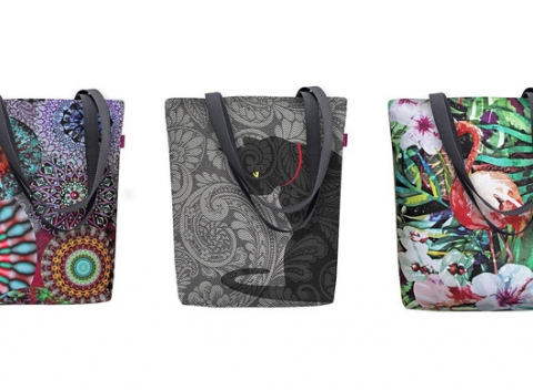 Designové ekologické kabelky Sunny plné dizajnu a farieb ušité z vodeodolnej látky.