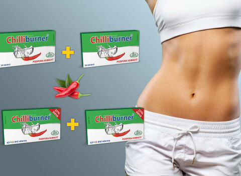 Chilliburner – prírodná podpora chudnutia s patentovanou technológiou (1 + 1 balenie ZDARMA).