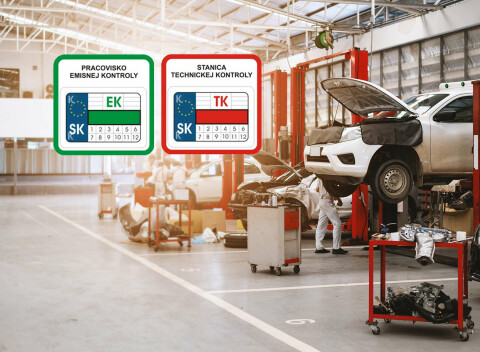 Technická a emisná kontrola osobného, nákladného vozidla alebo motocykla.
