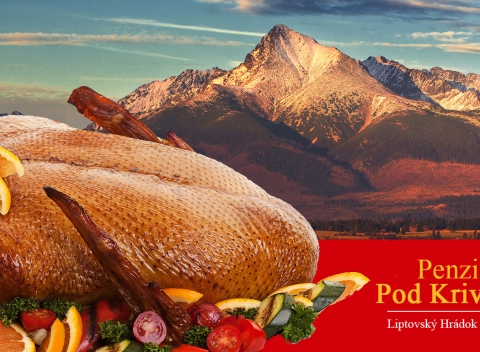 Wellness, kačacie hody a nádherná liptovská príroda - pobyt na 3 dni v Penzióne Pod Kriváňom.