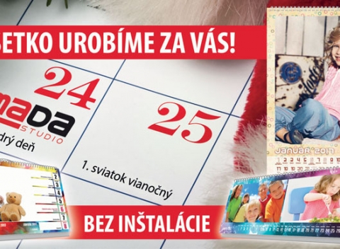 Kalendár s vlastnými fotografiami - závesný alebo stolový. Vaše spomienky po celý rok na očiach.