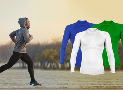 Termo tričko s dlhým rukávom - dobre odvádza vlhkosť, je priedušné, z elastického materiálu.