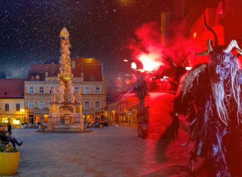 1-dňový zájazd do mestečka Baden v Rakúsku s tradičným sprievodom čertov.