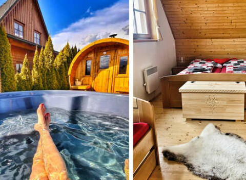 Útulná Drevenička Anička so súkromným wellness pri Liptovskej Mare.