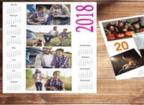 Kalendár z vašich vlastných fotografií v 3 rôznych formátoch. Krásne spomienky stále na očiach.