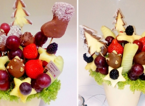 Ovocné kytice a ovocie v čokoláde pripravené z toho najlepšieho čerstvého, kvalitného ovocia.