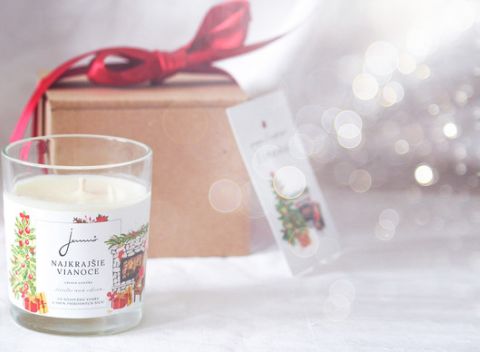 Sójová sviečka od Jemnô vytvorí tie najkrajšie voňavé, nežné a jemné Vianoce.