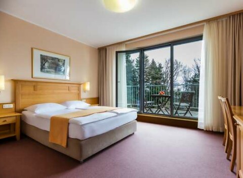 Slovinský Grand Hotel Bellevue**** s polpenziou a neobmedzeným wellness rovno pri zjazdovke