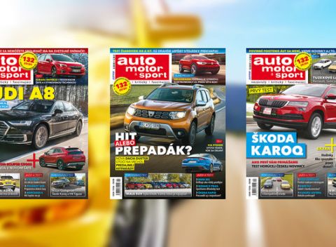 K silným chlapom patria silné autá. Predplatné na 6 či 12 čísel magazínu auto motor a šport.