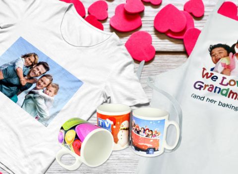 Nepotláčajte v sebe radosť a lásku. Fotodarčeky pre každú príležitosť: hrnček, tričko alebo zástera.