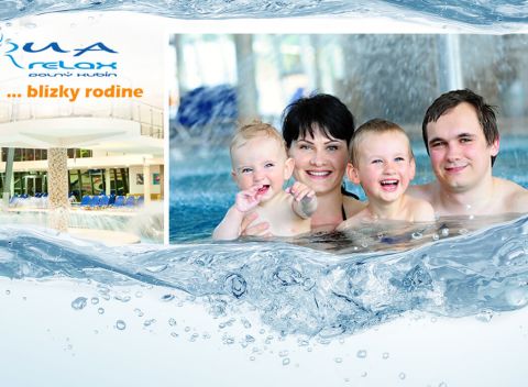 3 hodiny alebo celý deň v Aquaparku AquaRelax v Dolnom Kubíne - ideálne miesto pre rodiny s deťmi.