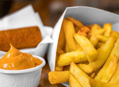 Chutné domáce hranolky podľa holandskej receptúry od Bramm vo Fresh Markete.