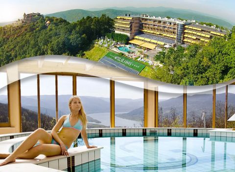 Unikátny neobmedzený wellness pobyt v 4* hoteli v maďarskom Vyšehrade s úžasným výhľadom na Dunaj.