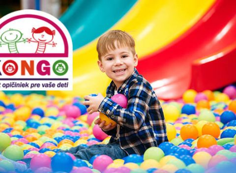 Dvojhodinová zábava pre vaše deti v rodinnom zábavnom centre KONGO počas týždňa.